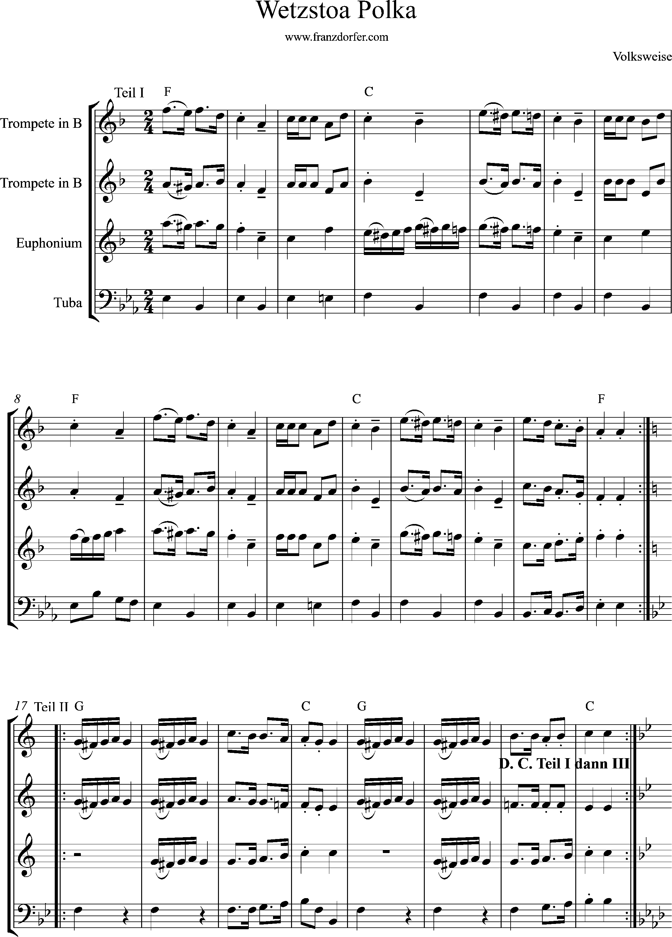 Noten Wetzstoa Polka- Seite 1